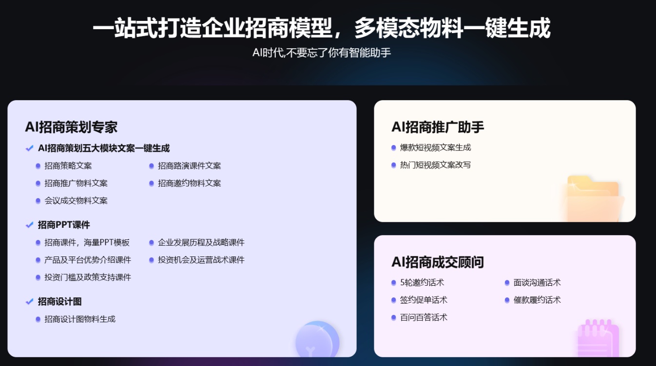 喜点客招商智能体示意 3